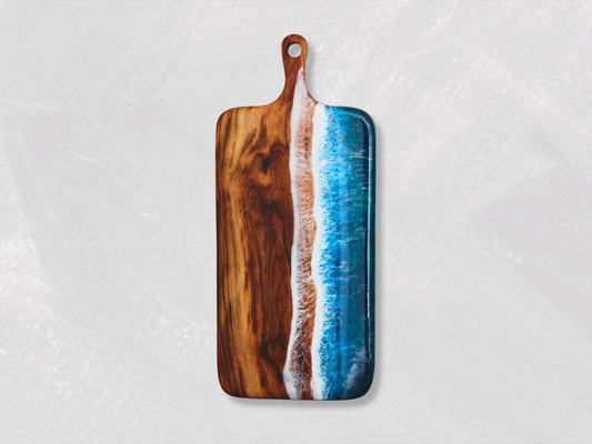 Blue Ocean Resin Art Paddle Board