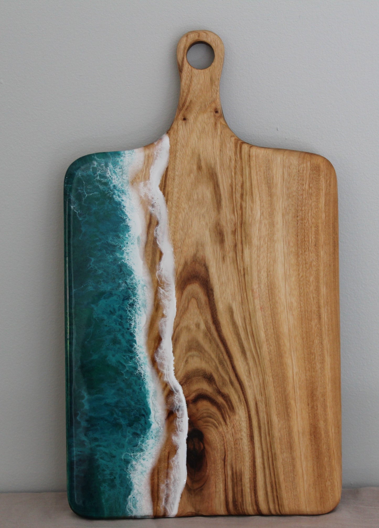 Turquoise Resin Wide Paddle Board